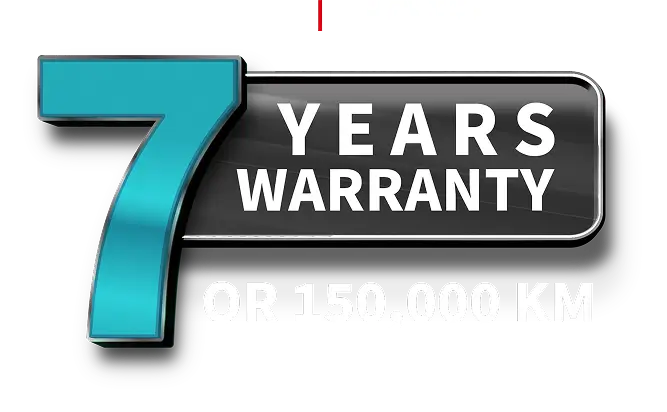 7 year warranty